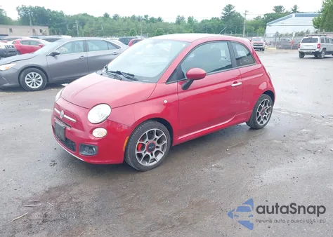 2012 Fiat 500 Sport из США, поврежденный, VIN 3C3CFFBR3CT105055